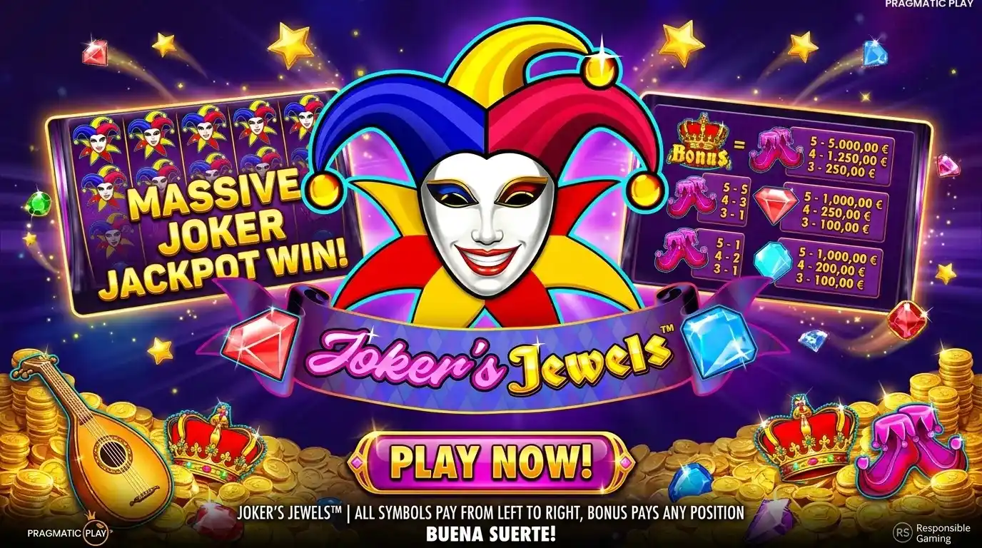 Tabla de pagos de Joker Jewels